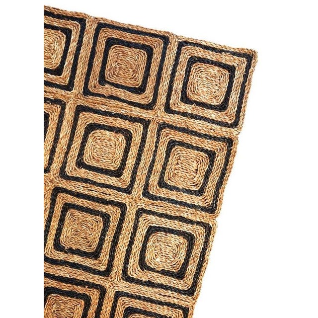 Textile Rush House for Chairish Meridian Seagrass Rug - Natural/Black, 8' x 10' For Sale - Image 7 of 7