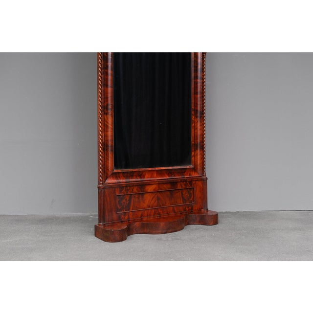 Wood Biedermeier Mirror with Console in Mahogany, 1800s For Sale - Image 7 of 17