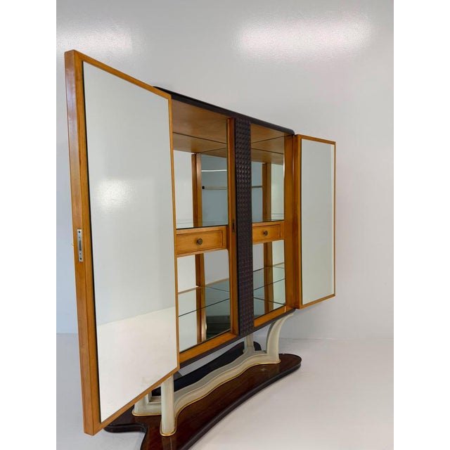 Italian Bar Cabinet with Painted Panels, 1940s For Sale - Image 18 of 18