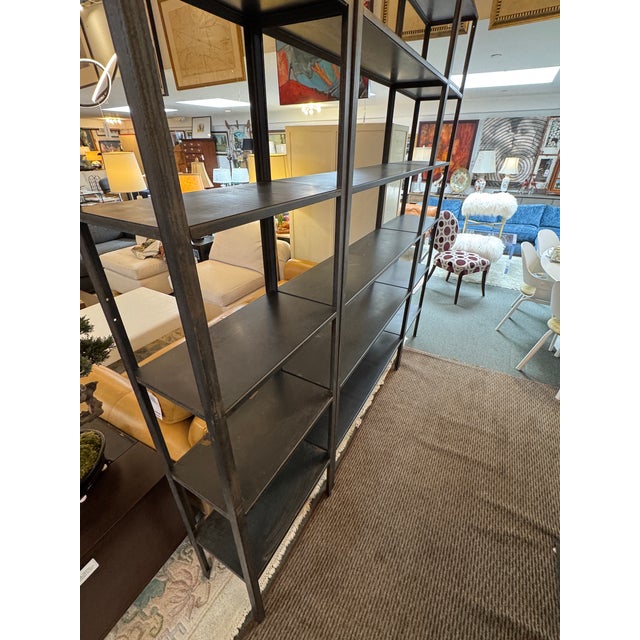 Industrial Metal Shelving Unit For Sale - Image 10 of 12