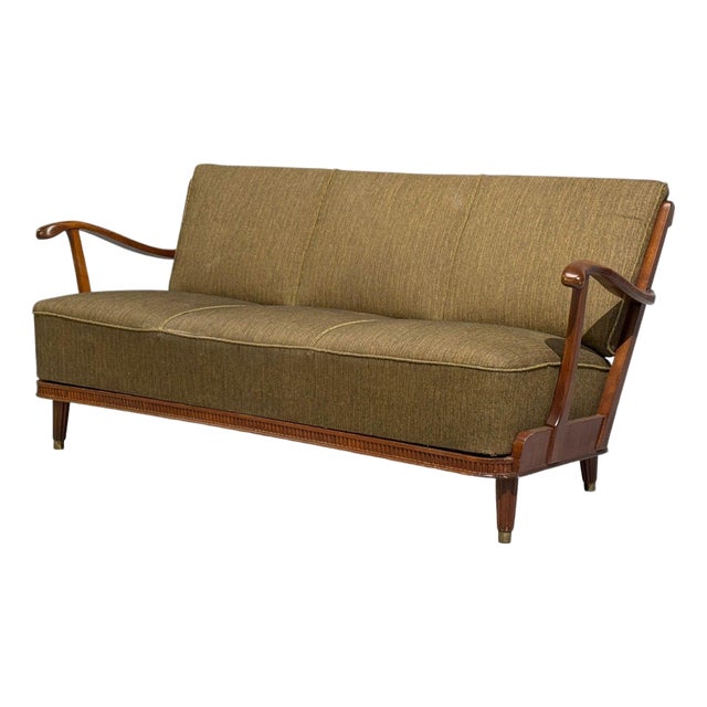 Svante Skogh, Sofa, Beech, Fabric, Sweden, 1940s For Sale