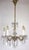 Antique Brass Lead Crystal Palme and Walter Chandelier from Palwa, 1950s For Sale - Image 6 of 10