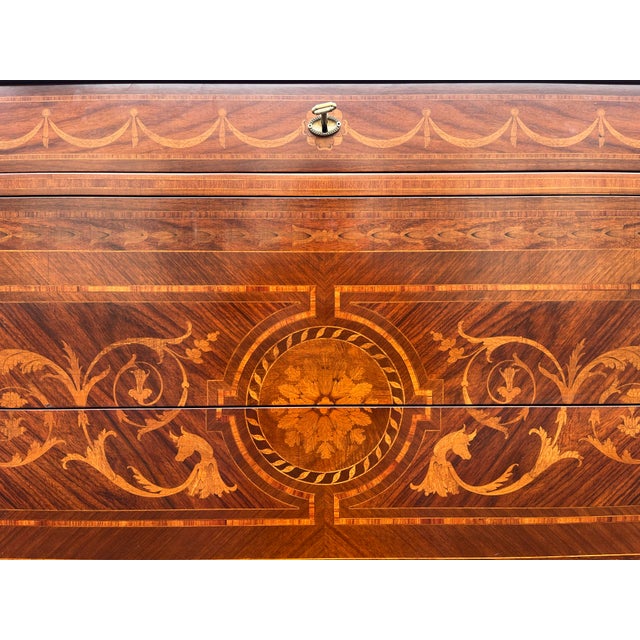 David Michael 18th C. Giuseppe Maggiolini Style Neoclassical Inlaid Chest of Drawers, Italy For Sale - Image 12 of 12