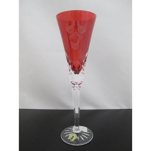 Waterford Crystal holiday champagne toasting flute from the '12 Days of Christmas" collection. This glass represents the...