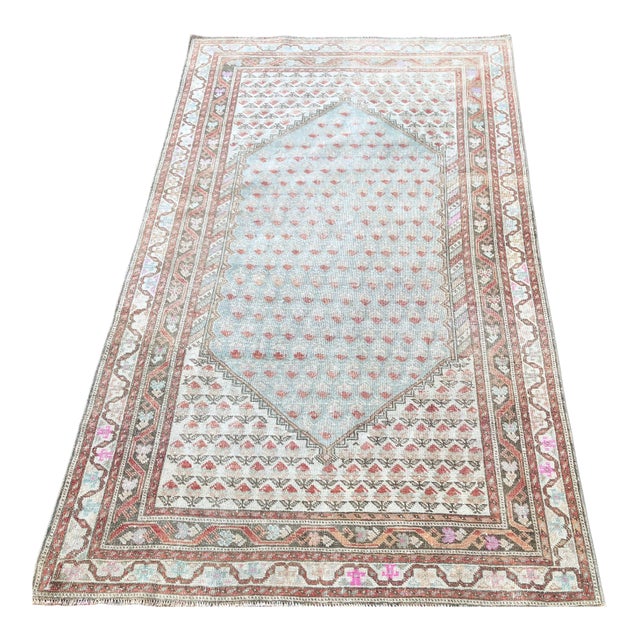 Antique Turkish Gordes Rug | Floral | 4'x7' For Sale