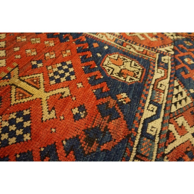 Antique Konya Square Small Scatter Size Wool Red Rug, Circa Date: 1870s. This exceptional piece originates from the Konya...
