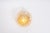 Small Amber Bubble Glass Flush Mount attributed to Limburg, Germany, 1960s For Sale - Image 4 of 8