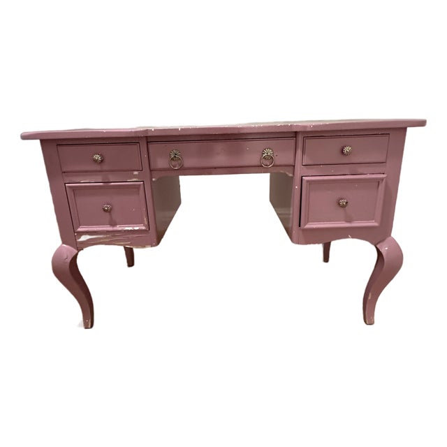 Mid 20th Century PInk Desk For Sale