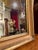 Wood Tuscan Neoclassical Pink Lacquered and Double Gold Leaf Framed Pier Mirror in Mercury Glass, Italy, 18th Century For Sale - Image 7 of 9