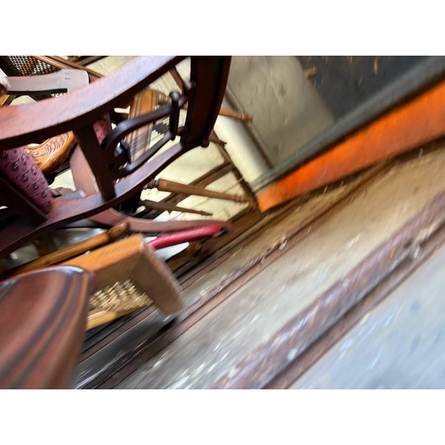 Wood Vintage Regency Duncan Phyfe Style Harp Back Lyre Back Dining Chairs by Hathaway's For Sale - Image 7 of 18