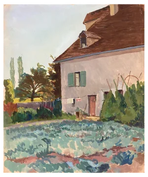 Isaac Charles Goetz, Country Villa, 1920s, Artwork on Paper
