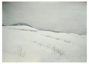 Herberts Mangolds, Winter, 1969, Watercolor on Paper