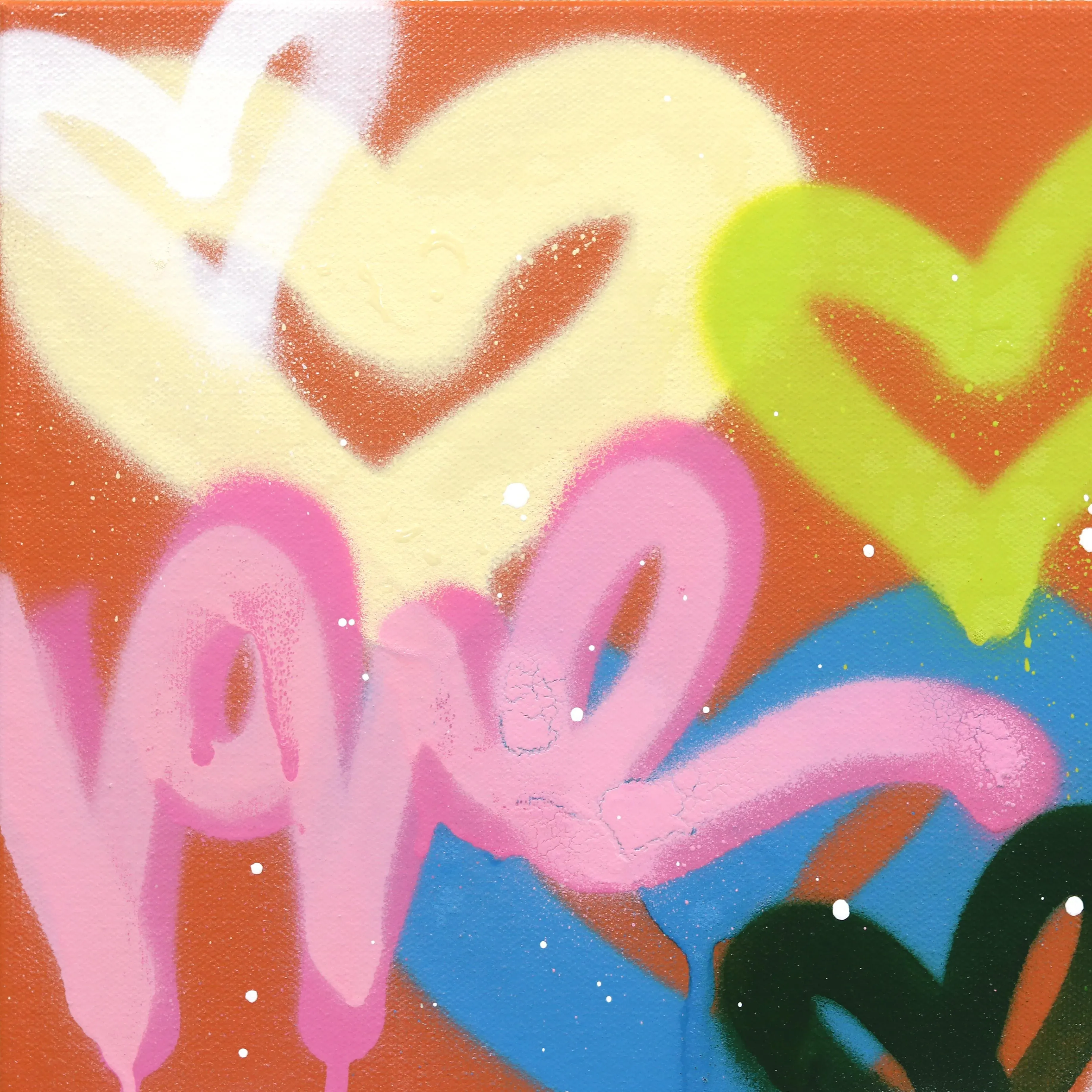 The Sun Shines on Me - Colorful Abstract Heart Graffiti Ortiginal