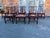 Antique Chippendale style neddle point seat dining chairs. Solid wood frame, H Stretcher base, 6 side chairs and 2...
