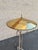 20th Century Modern Brass Floor Lamp With Tray Shade and Tripod Base For Sale - Image 10 of 10