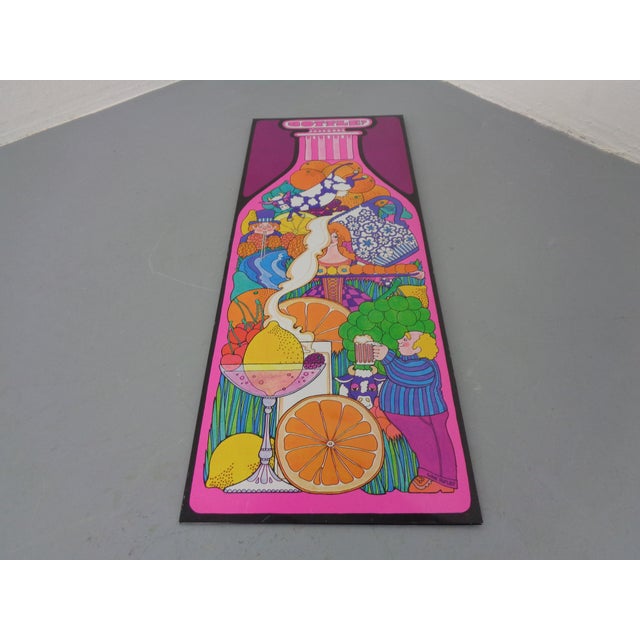 1960s Psychedelic JRM Tinprint Metal Picture by Ivan Ripley, 1960s For Sale - Image 5 of 18