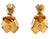 You want jewellery to accent your look, not aggravate it. With softly hammered texture and an organic shape, these Ruban...
