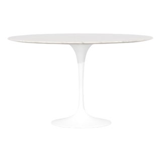 Marble Tulip Dining Table by Eero Saarinen for Knoll International, 1980s For Sale