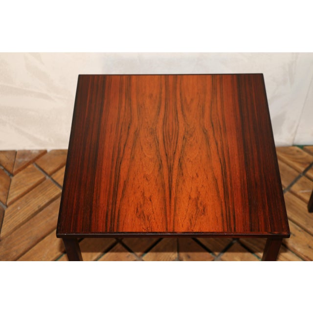 Pair of Vintage Rosewood Side Tables by Kai Kristiansen, Denmark, 1960s For Sale - Image 10 of 18