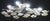 1970s 1970s Italian Large Size Gold and Transparent Murano Glass Wall Light or Ceiling Light Flower For Sale - Image 5 of 17