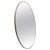 Brass Oval Mirror, 1950s For Sale