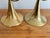 Bring vintage elegance to your Christmas dinner table with pair of solid brass trumpet candlestick holders. Hold standard...