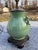 Mid-Century Modern Mid 20th Century Celadon Crackle Vase Table Lamp With Dragon Handles For Sale - Image 3 of 9