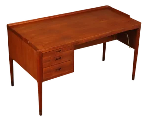 Danish Modern Teak Executive Writing Desk