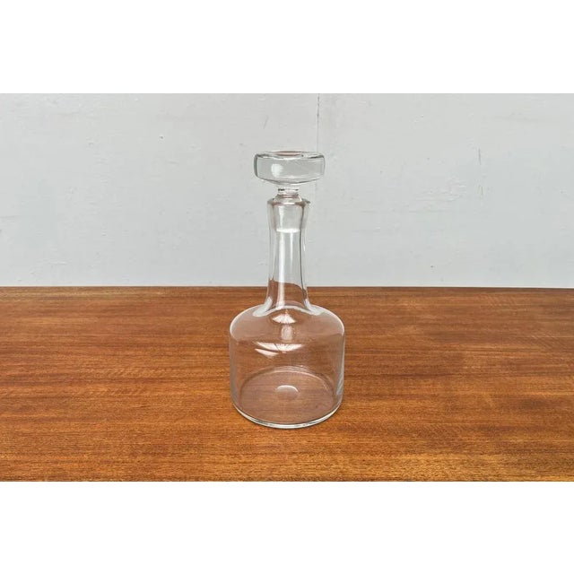 Vintage Scandinavian Glass Carafe Bottle, 1970s For Sale - Image 3 of 12