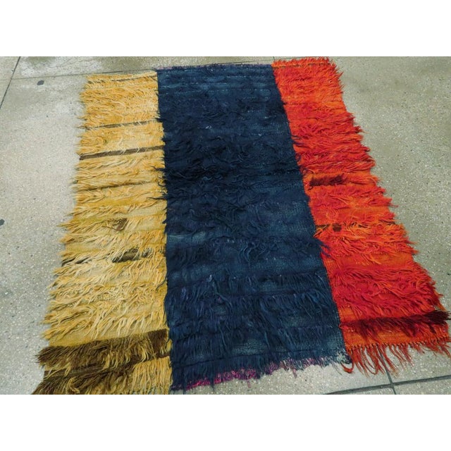 Blue Galerie Shabab Collection Mid-20th Century Turkish Tulu Rug For Sale - Image 8 of 9