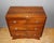 Small Art Deco period chest of drawers in walnut, it opens with three drawers, french polish finish, circa 1930, all in...