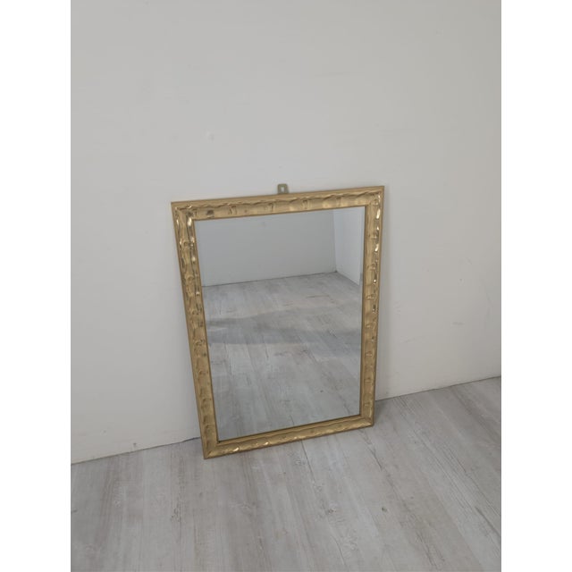 Large Vintage Mirror in Gilded Frame, 1965 For Sale - Image 12 of 12
