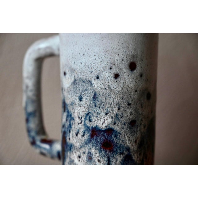 Ceramic Brutalist Glazed Stoneware Carafe from Vallauris, 1960s For Sale - Image 7 of 11