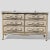 Beige Vintage French Provincial Cream and Gold Dresser With Mirror – 1970s For Sale - Image 8 of 11