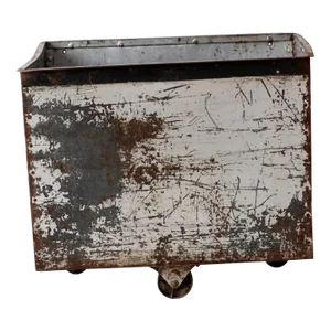 Vintage Industrial Cart Bin