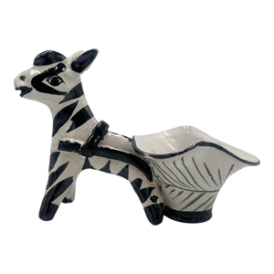 Vintage El Morocco Nyc Nightclub Ceramic Zebra Bud Vase, New York City