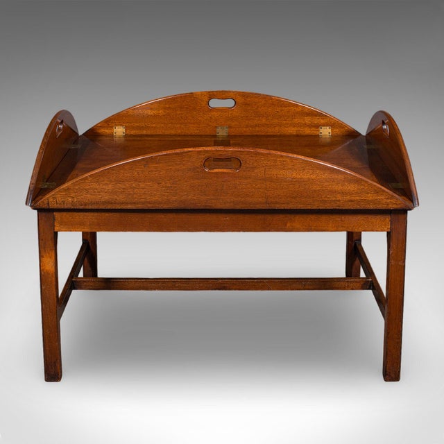 Large Vintage Butler's Tray Table, English, Serving Stand, Art Deco, Circa 1930 For Sale - Image 4 of 12
