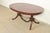 English Baker Furniture Style Regency Mahogany Double Pedestal Extension Dining Table, Newly Refinished For Sale - Image 3 of 14