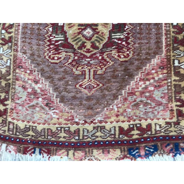 Small Turkish Yastik Rug For Sale - Image 6 of 16