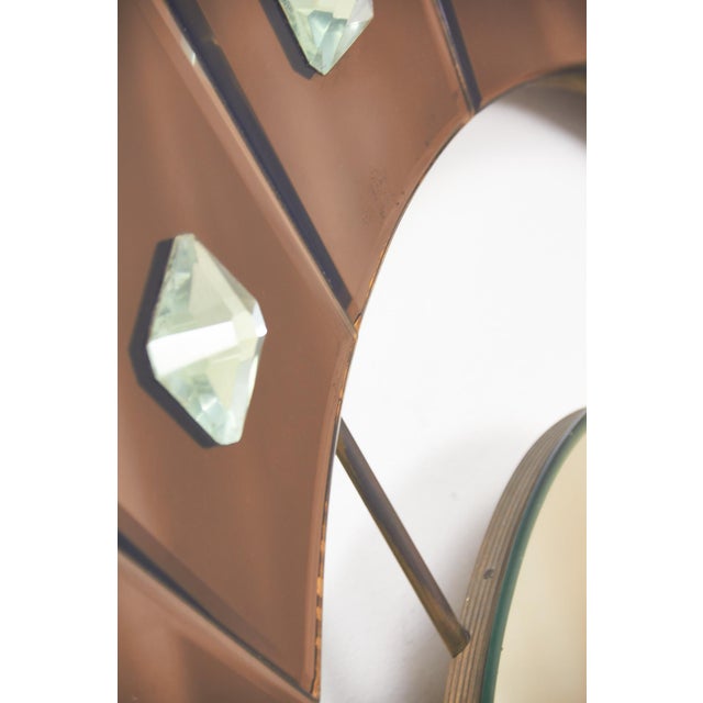 Mirror with Diamond Gems from Cristal Art, 1960s For Sale - Image 6 of 14