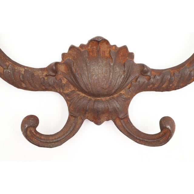 Early 20th Century Victorian Four Prong Cast Iron Hall Tree Hook For Sale - Image 4 of 6