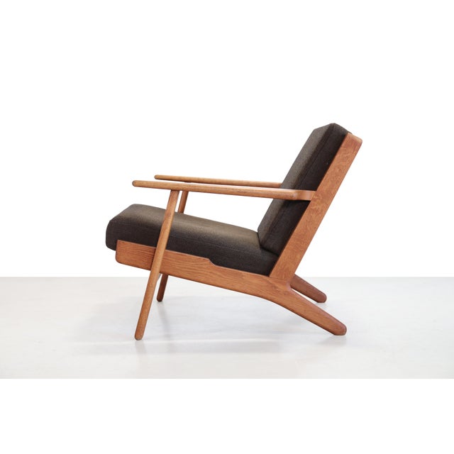 GE290 Lounge Chair in Oak by Hans Wegner for Getama, 1960s For Sale - Image 4 of 7