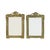 A pair of antique French photo frames in the style of JH France, crafted from polished brass; dating from the first half...