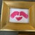 Set of three contemporary original abstract flying red lips paintings. Each measure 5.5x4.5 or 9x8 framed. Check out my...