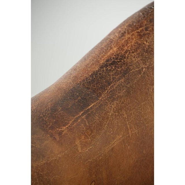 Vintage Sheepskin Club Armchair For Sale - Image 14 of 18