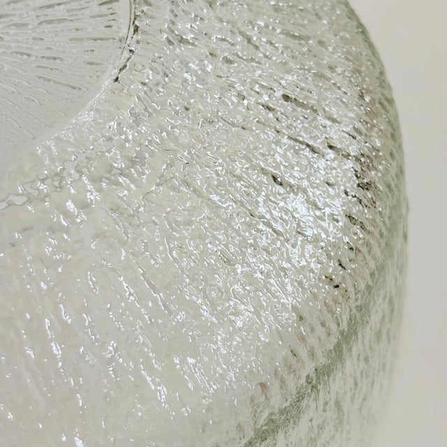 Indiana Glass Crystal Ice Large Glass Salad Bowl For Sale - Image 9 of 9