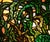 Glass Modern Landscape Electrified Stained Glass Panel For Sale - Image 7 of 11