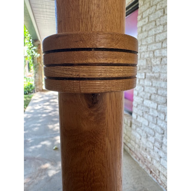 Vintage Danish Light Wood Floor Lamp For Sale - Image 11 of 16