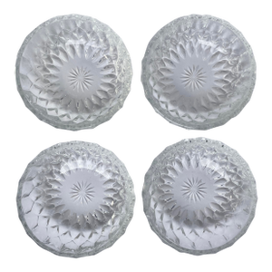 1950s Val St Lambert Crystal Dessert Berry Bowls - Set of 4