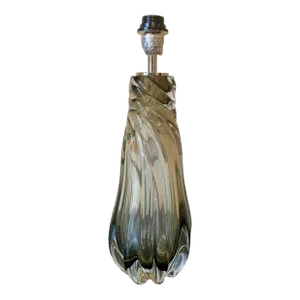 Contemporary Modernist Clear Glass Table Lamp